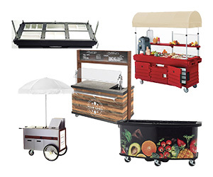 Vending Carts, Vending Kiosk & Accessories